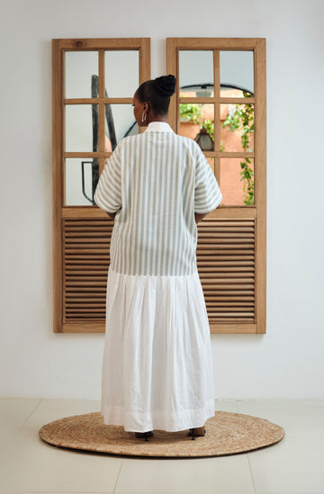 Republic of Ruru Dani Kaftan (Sage Stripe)